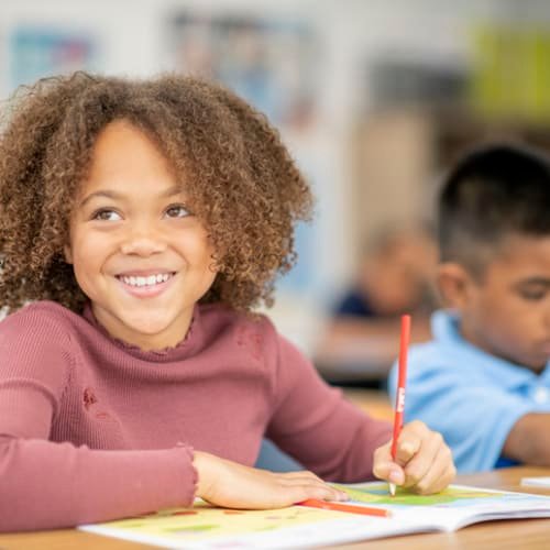 Elementary student drawing